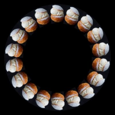 food cream puff round preview