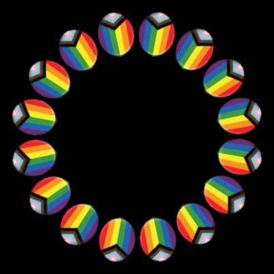 pride flag inclusive round preview