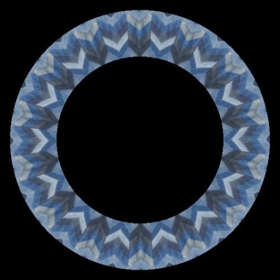 denim zig zag round preview