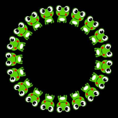 frog animation 2 of 8 round preview