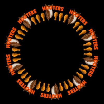 hooters logo with wings round preview