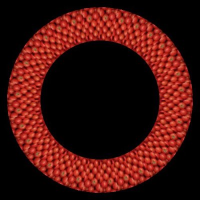 red tomato mandala round preview