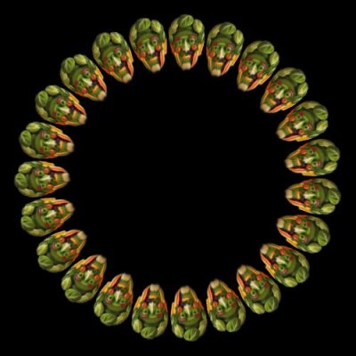 vegetable face round preview