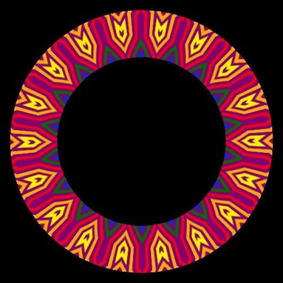 geometric lgbt rainbow round preview