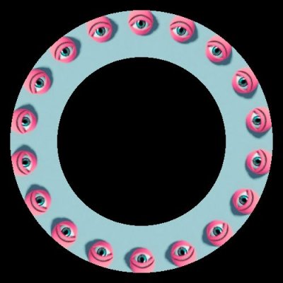 eye pattern seamless round preview