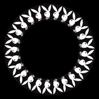 playboy logo bunny round preview