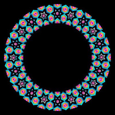 Hexagons With Stars round preview