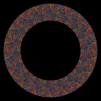 Trippy Pattern round preview