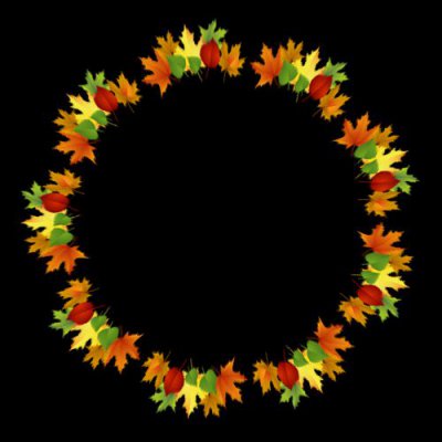 autumn leaf round preview