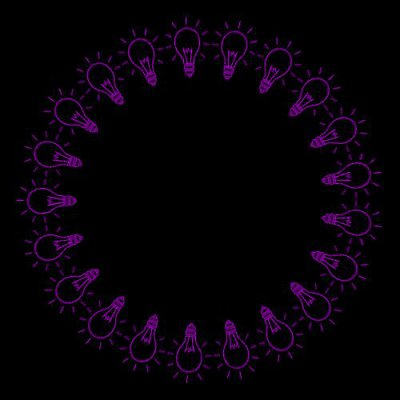 bulb purple round preview